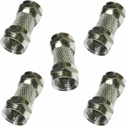 5X Connecteur raccord coupleur fiche f mâle-mâle coaxial Satellite antenne tv télé