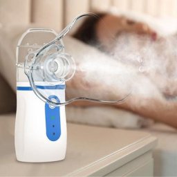 Randaco - Inhalateur,Inhalateur nébuliseur avec embout buccal et masque pour enfants et adultes,