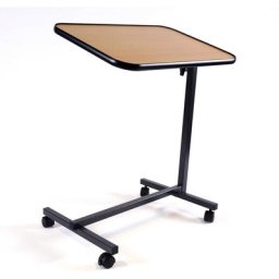 Hms-vilgo - Table de lit d'alité TA3909 - piètement en h, Grand plateau réglable - 2 roulettes à