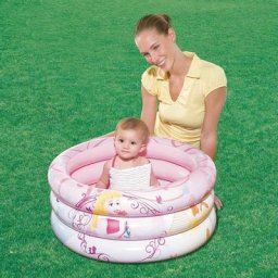 Bestway - Piscine 3 anneaux pour bébé - Disney Princess -Diamètre 70cm - hauteur 30cm - Multicolore