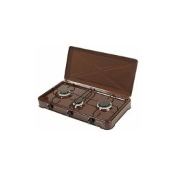 RAV - anson - K-03BR - table de cuisson - 3 brûleurs à gaz - brun - covercle pratique