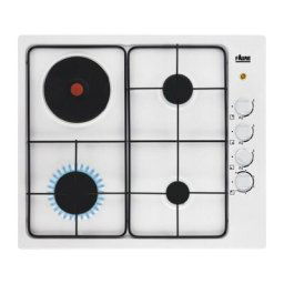 Plaque mixte Faure 7000W 58cm, 1133087 - Blanc
