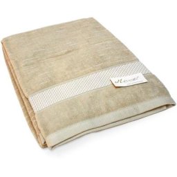 Linnea - Drap de bain ficus pur coton issu de l'agriculture biologique 90x200 cm - Vert