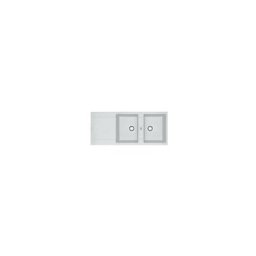 Evier Fragranit 116 x 50 cm 2 cuves 1 égouttoir Franke Maris - Platinium