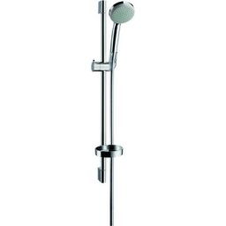 Hansgrohe - Set de douche 1jet avec barre Unica c 65 cm et porte-savon chromé Croma 100