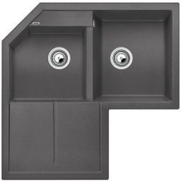 Evier Blanco Metra 9E Silgranit - Gris Rocher - Vidage : Manuel