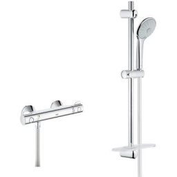Grohe - Set Mitigeur Thermostatique de Douche + Ensemble de douche complet 3 jets euphoria 110