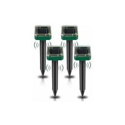 Alwaysh - Lot de 4 Repulsifs Solaires a Ultrasons, Repulsif Anti-Taupes Solaire Souris Repeller