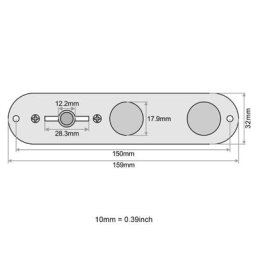 Plaque de commande de guitare chargée interrupteur à 3 voies pièces de guitare de Style TL
