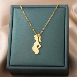 Colliers de la présidence de la femme enceinte en acier inoxydable pour femmes collier de cou en