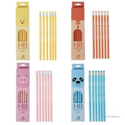 Crayons HB avec gommes en 2 4 pour enfants ensemble d'art scolaire pour les tout-petits étudiants