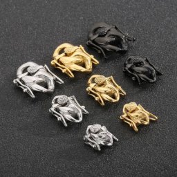 Crochets de fermoir à barbe de dragon à pression acier inoxydable bijoux de bricolage résultats