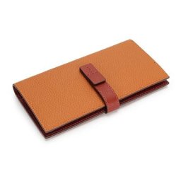 Portefeuille Long en cuir véritable souple pour femmes de luxe de styliste nouvelle collection
