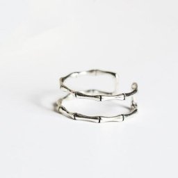 GaaBou-Bagues esthétiques à double pont en argent regardé 925 pour femmes bijoux gothiques de