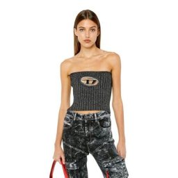 DIESEL Top bandeau avec D découpe