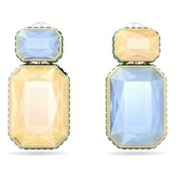 Swarovski Boucles d'oreilles clip orbita, design asymétrique, taille octogonale