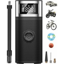 Noir - Mini compresseur d'air portable 6000 mAh, batterie de gonflage de pneus de voiture, pompe à