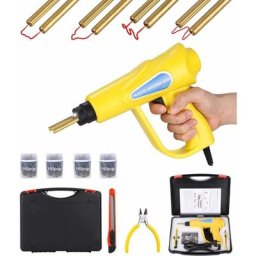 70W Soudage plastique Machine, Kit de Réparation Soudeur Plastique avec 600Pcs Agrafes, Kit de