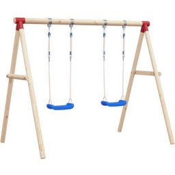 Sièges de balançoire avec cordes 2 pcs bleu 38x16 cm pe Vidaxl n/a