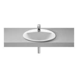 Vasque Rodéo à Encastré avec Trop-Plein 520X410mm Blanc Roca Blanc
