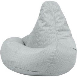 Icon - Pouf Fauteuil en Textile Tissé Lyra, Résistant à l'eau, Poufs d'intérieur et d'extérieur,