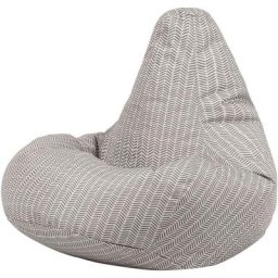 Icon - Pouf Fauteuil en Textile Tissé Lyra, Résistant à l'eau, Poufs d'intérieur et d'extérieur,