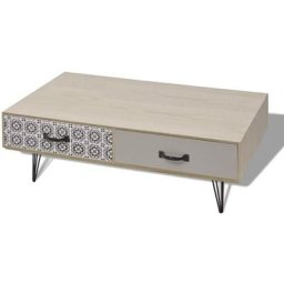 Table basse 100 x 60 x 35 cm beige Vidaxl Beige