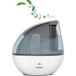 Humidificateur Adapté à la chambre de bébé et à la chambre à coucher - Blanc - Filtre à eau inclus