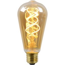 Ampoule filament - 1xE27 - Ambre Lucide ST64