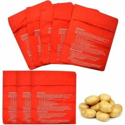 Sac de Cuisson Pomme de Terre, 8 Pièces Pomme de Terre Poche à Micro Ondes Sac Pomme de Terre Micro