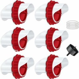 Mangeoire Poules, Mangeoire Poule Automatique, 6 Ports DIY Mangeoire à volaille Gravité Kit pour