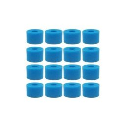 Alwaysh - 16 PièCe SéRie pour Pure Spa Cartouche Filtrante RéUtilisable en Mousse Lavable pour Bain