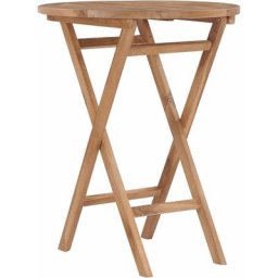 Table de jardin pliante en bois de teck solide divers modèles Table pliable de jardin 60 cm Bois de