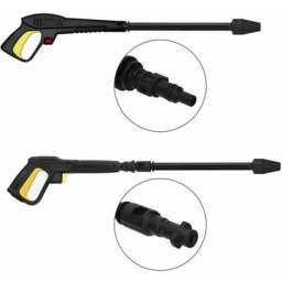 Pistolet à eau haute pression avec lance à jet variable et lance rotative, compatible avec les