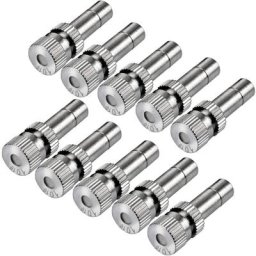 10pcs (0.1mm)Laiton Basse Pression brumisation pour Système de Refroidissement Buses Humidification