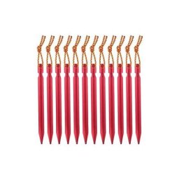Piquets Tente, Sardines Tente Camping 18 cm avec Pochette de Rangement, Lot de 12