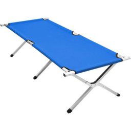 Skecten - Lit de camp lit d'appoint pliable 1906242 cm avec sac de transport polyester oxford métal