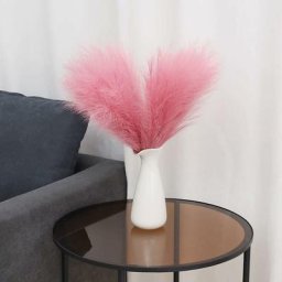 Unho - Fleurs Séchées de Pampa Lot de 6 Bouquet de Fleurs Séchées 45cm Artificielle Champêtre