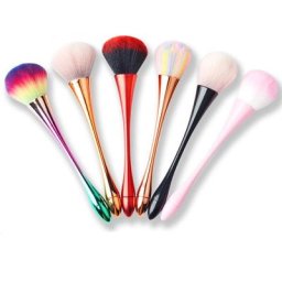 Brosse à ongles souple en nylon coloré pour manucure professionnelle outils de conception de