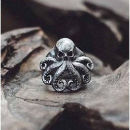 Bagues de pieuvre tête de mort pour hommes bijoux de personnalité punk hip hop fête rock
