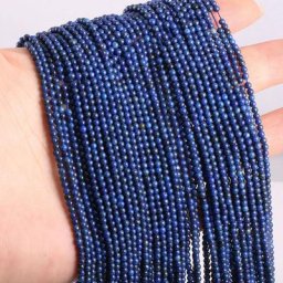 Perles en pierre naturelle Lapis lazuli pour la fabrication de bijoux bricolage accessoires de