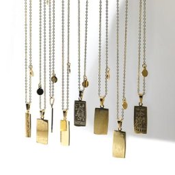 Collier Vintage en acier inoxydable pendentif carré Horoscope 12 Constellations collier femme