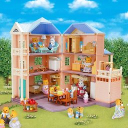 Famille de la forêt Silvanian No.illy 35e ouvrier bricolage maison de courses miniatures