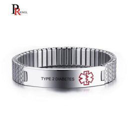 Bracelet médical personnalisé pour homme type 2 gravure gratuite