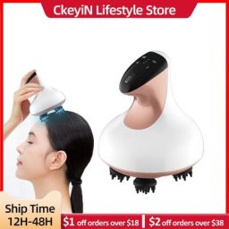 Ccontinent iN-Ohio eur de cuir chevelu électrique appareil de massage de la tête à micro-courant