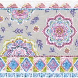 Serviettes en papier « boho », 33 x 33 cm, 20 pièces