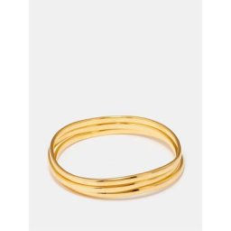 Daphine Ensemble de trois bracelets en plaqué or 18 carats Moune