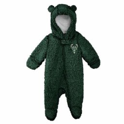 Sweat à capuche Teddy Fleece Onesie Milwaukee Bucks Nike Vêtements pour bébé