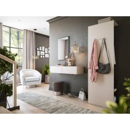 Ensemble meubles d'entrée Blu-M 3 pièces Push-to-op pour 6 paires Creme-Grafit
