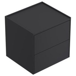 Table de chevet Somnia M 50cm A avec 2 tiroirs Push to Open Graphite